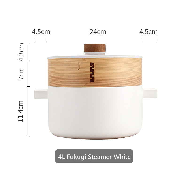 4L Fukugi Steamer White