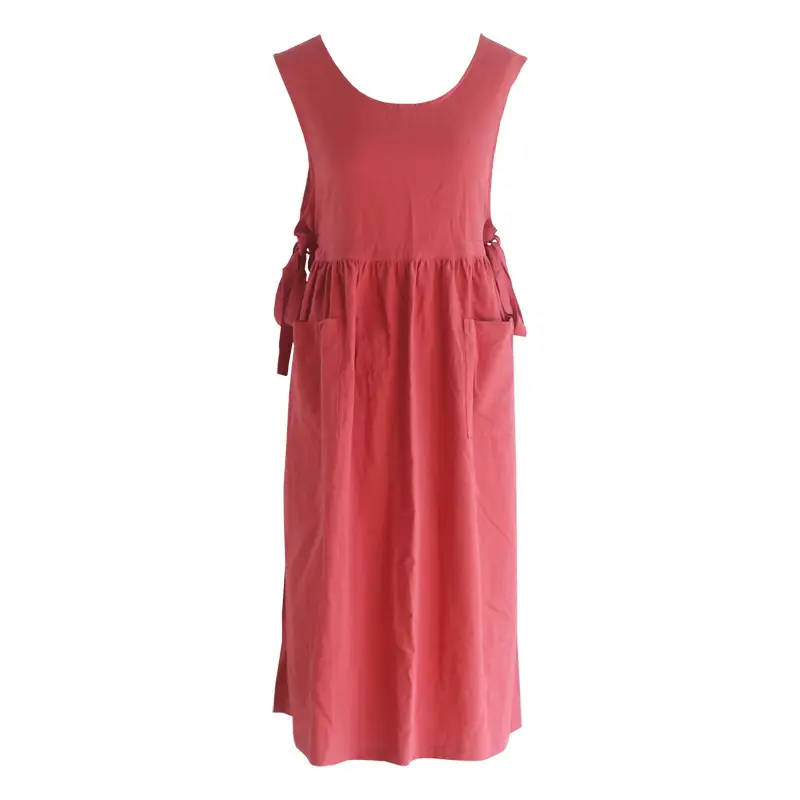 Plus Size Side Opening Cotton Apron