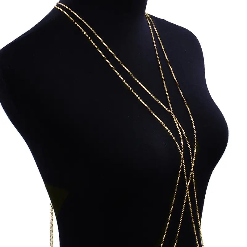 Summer Double Cross Sexy Bikini Chain Body Chain