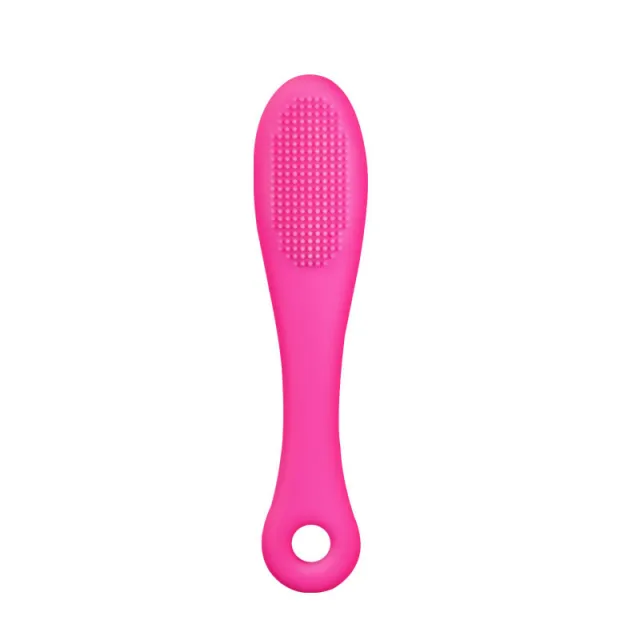 Pet Silicone Finger Toothbrush For Removing Tooth Stains Rose Red - Shop at LoveMi