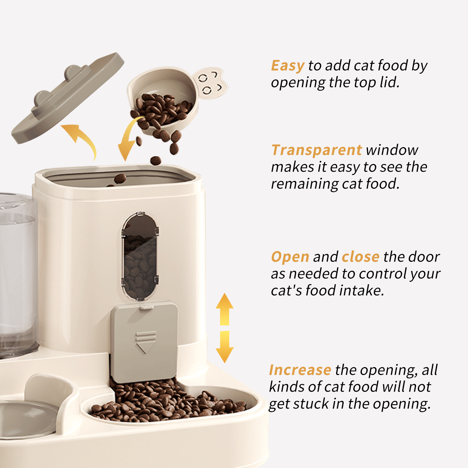 Two-in-One Pet Food Dispenser, Must-Have For Freeing Hands, Ensures Healthy Diet