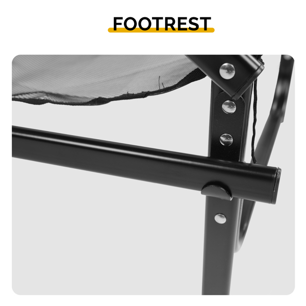 31inch Tall Directors Chair With Footrest, 4Portable Bar Height Folding Camping... 11