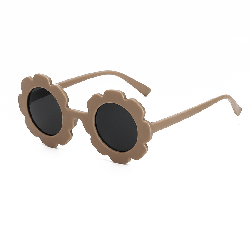 Children's Cute Sunflower Round Frame Sunglasses - Image 15