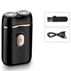 USB Rechargeable Razor Car Beard Knife Washing Dual-purpose Shaver - Black - View 1