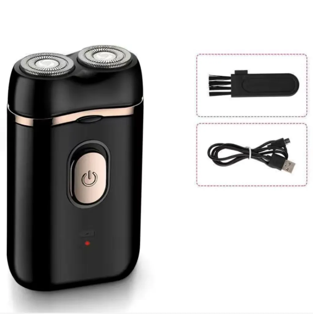 USB Rechargeable Razor Car Beard Knife Washing Dual-purpose Shaver - Black