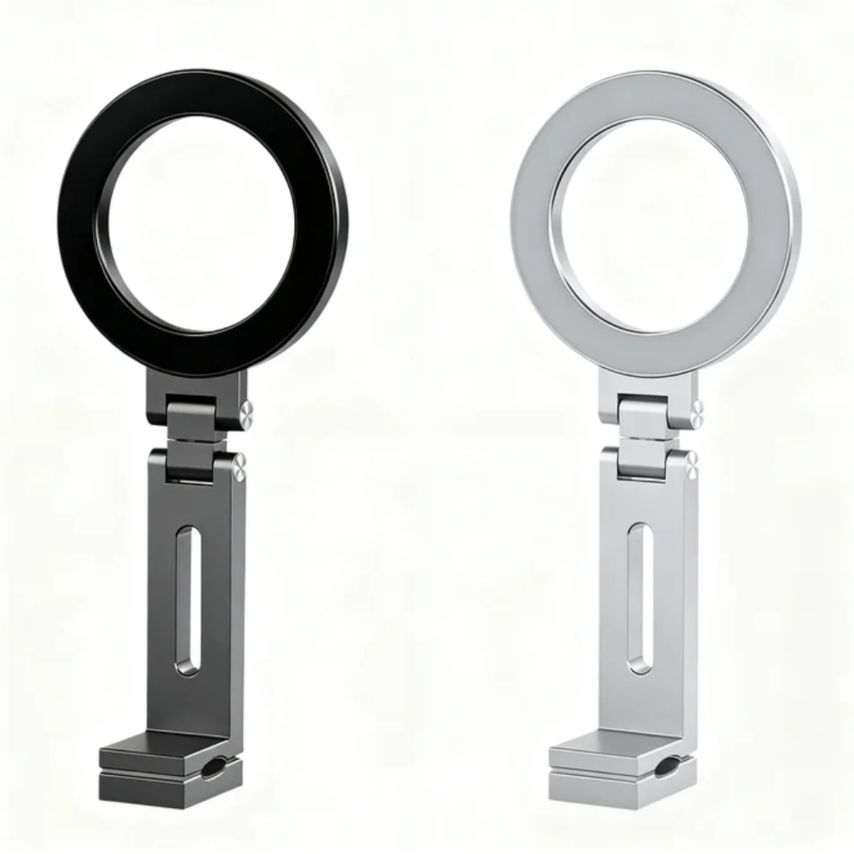 Magnetic Phone Stand For Travel, 360 Rotatable Foldable Desk Holder With N52 Strong Magnets, Portable Magsafe Compatible Mount For Airplane Train Car And Home Office