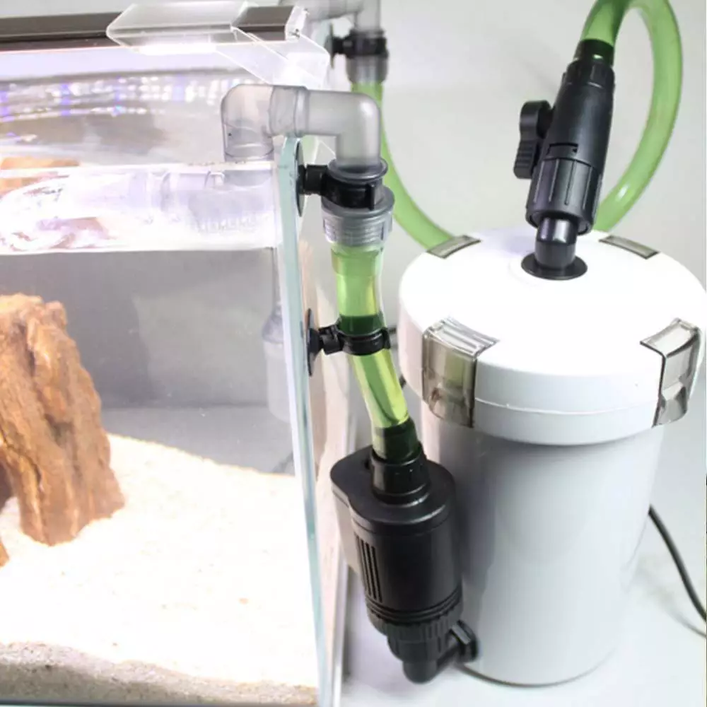 400L H Canister Filter Set External Filtration Fish Tank Aquarium Marine UK