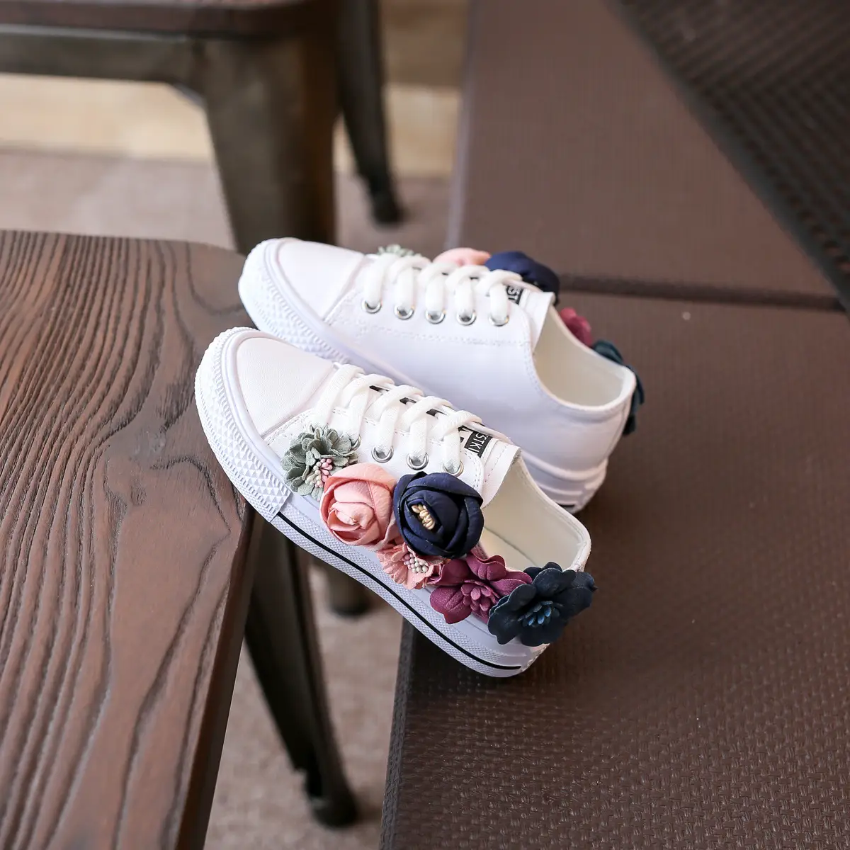 Girls' Mid-cut Canvas Shoes, Sports Shoes, Casual Shoes, Single Shoes
