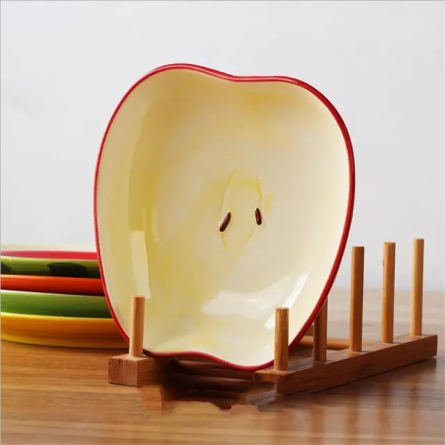 Household Ceramic Plate Creative Fruit 8 Inch Apple Plate - Shop at LoveMi