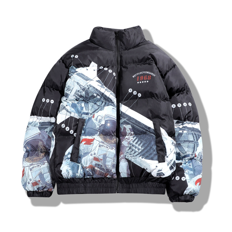 Title 3, Wattierte Jacke mit Astronauten-Print