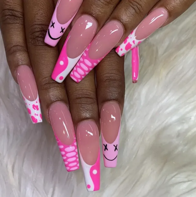Fashionable Lady Rhinestone Wear Nail Patch 2Style - Shop at LoveMi