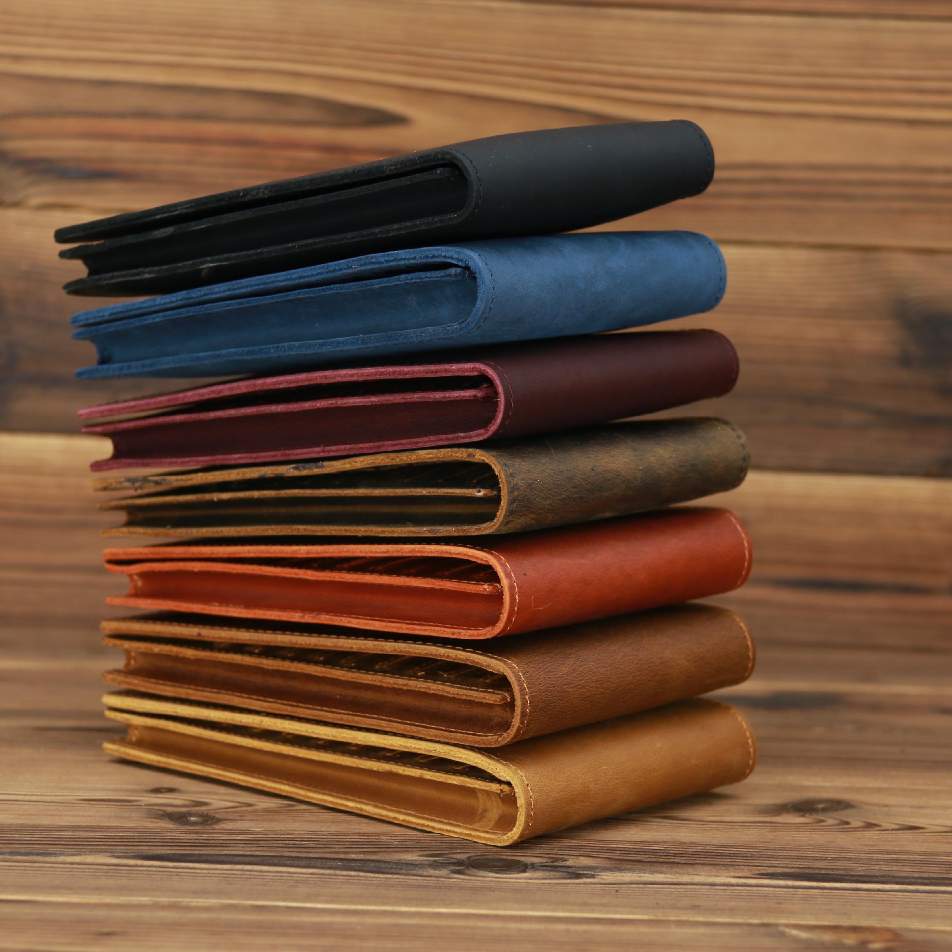 Men’s Long Mobile Phone Bag Money Bag Head Layer Cowhide Crazy Ma Card Bag Wallet Card Clip Big Card Clip Thin
