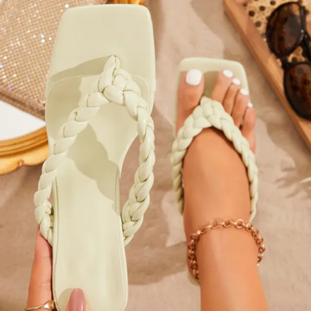 Fashion Braided Belt Crystal Heel High Heel Sandals Green - Shop at LoveMi
