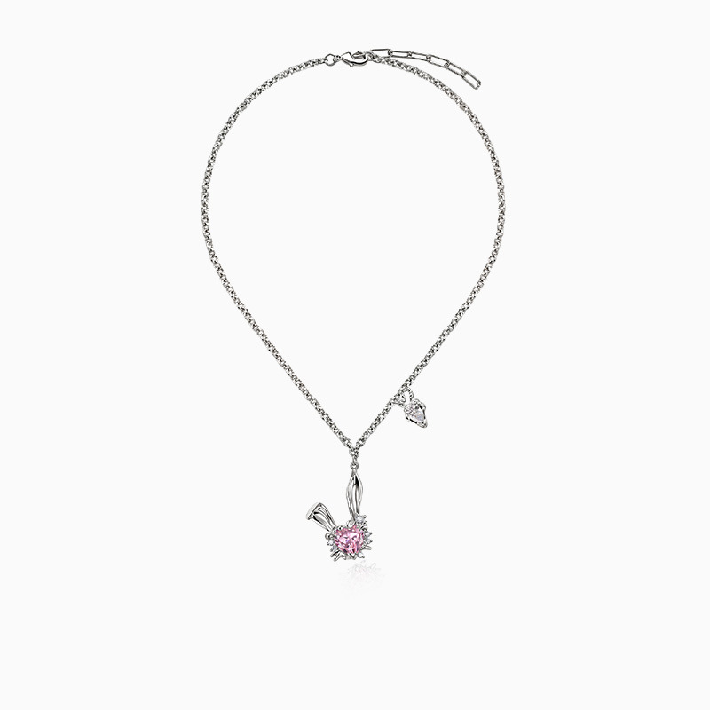 Ears Love Gem Earrings Broken Ears Rabbit