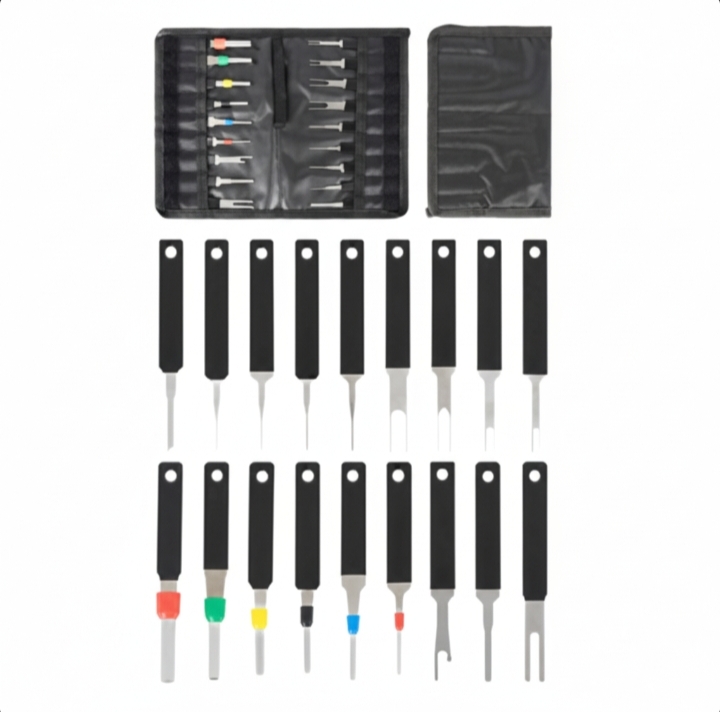 18Pcs Heavy Duty Thick Car Terminal Removal Kit Wire Connector Pin Release Tool