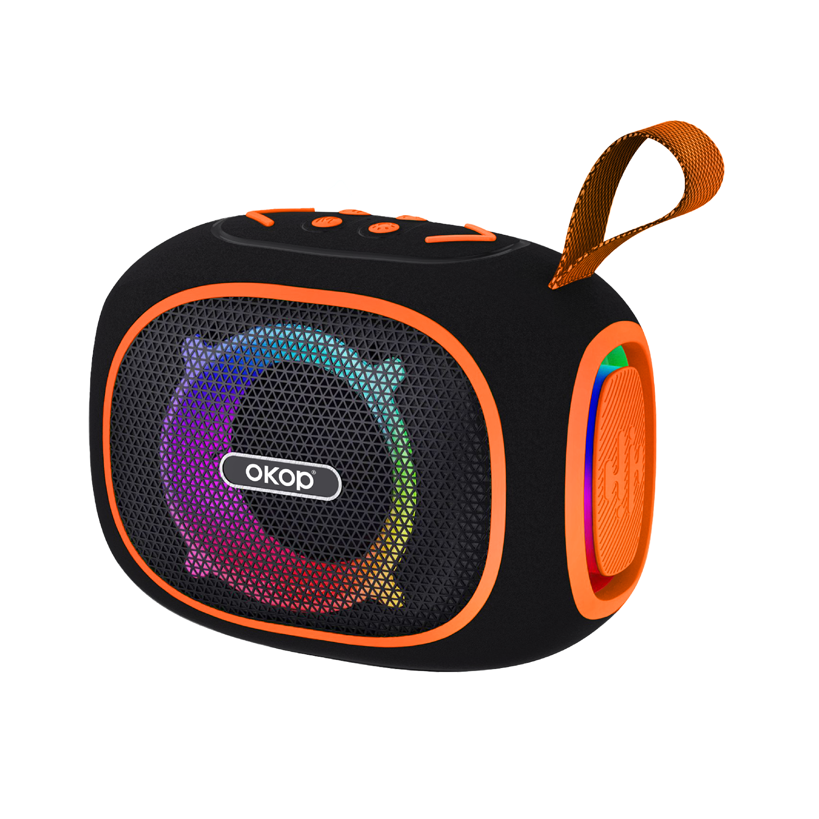 KP-853 – Nouă boxă wireless Bluetooth, cu autonomie îndelungată a bateriei, mâner portabil și iluminare RGB – Disponibilă în stoc pentru petreceri în aer