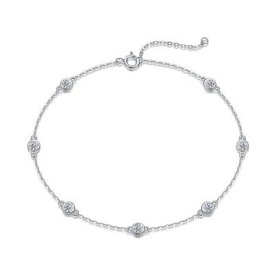 1Smart Bubble Luxury Fashion Mossan Diamond S925 Silver Bracelet Comparable To Natural Diamonds Prohibit Tk Sales