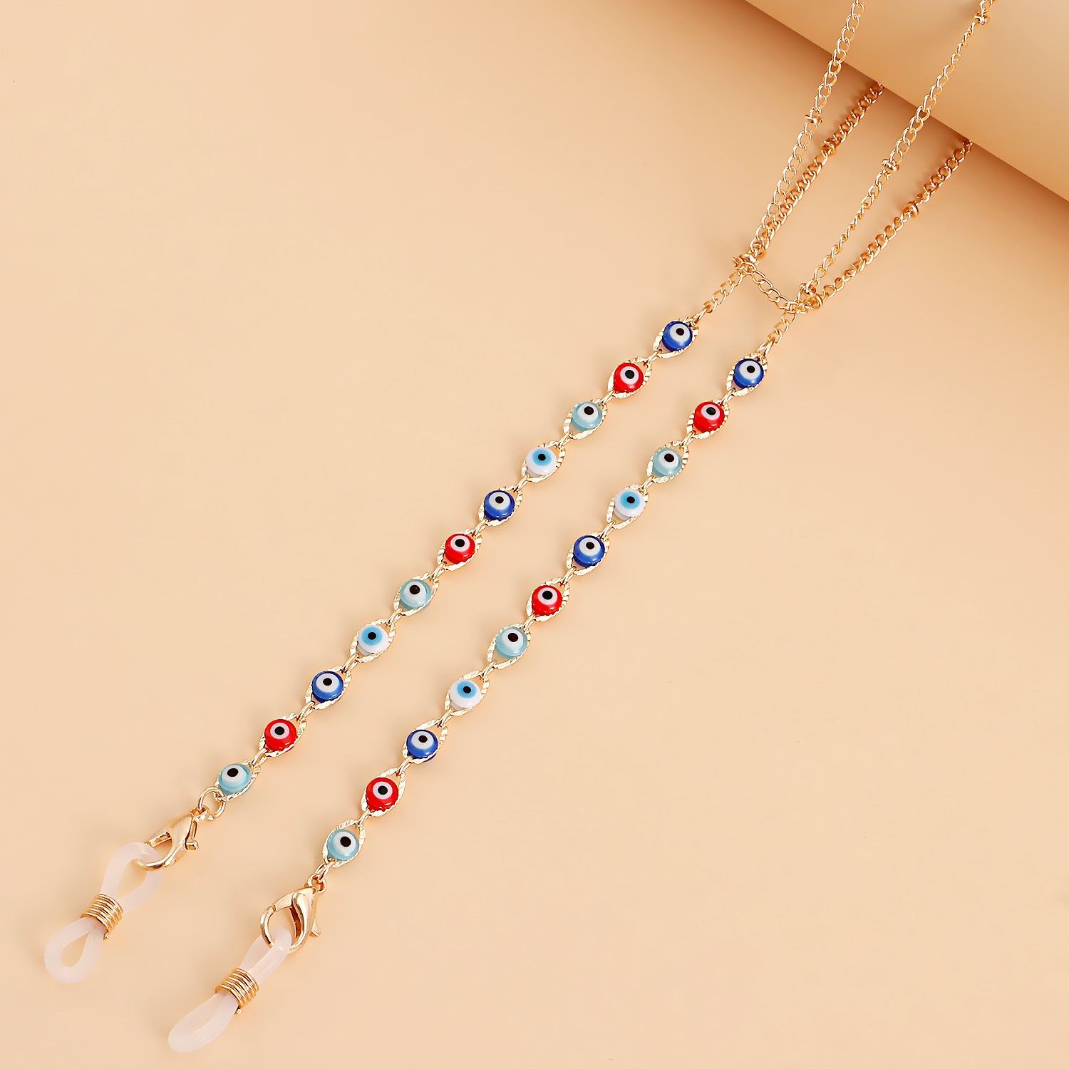 Glasses Chain Mask Hanging Chain Fashion New Crystal Devil's Eye