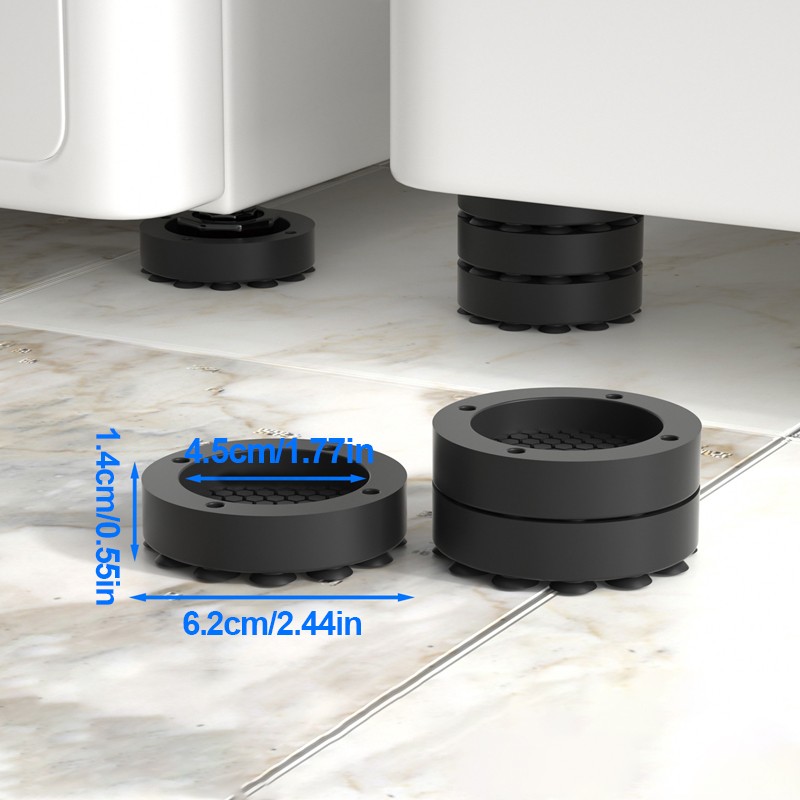 4PCS Anti Vibration Pads Non-Slip Shock Absorber Mat For Washing Machine — image 3