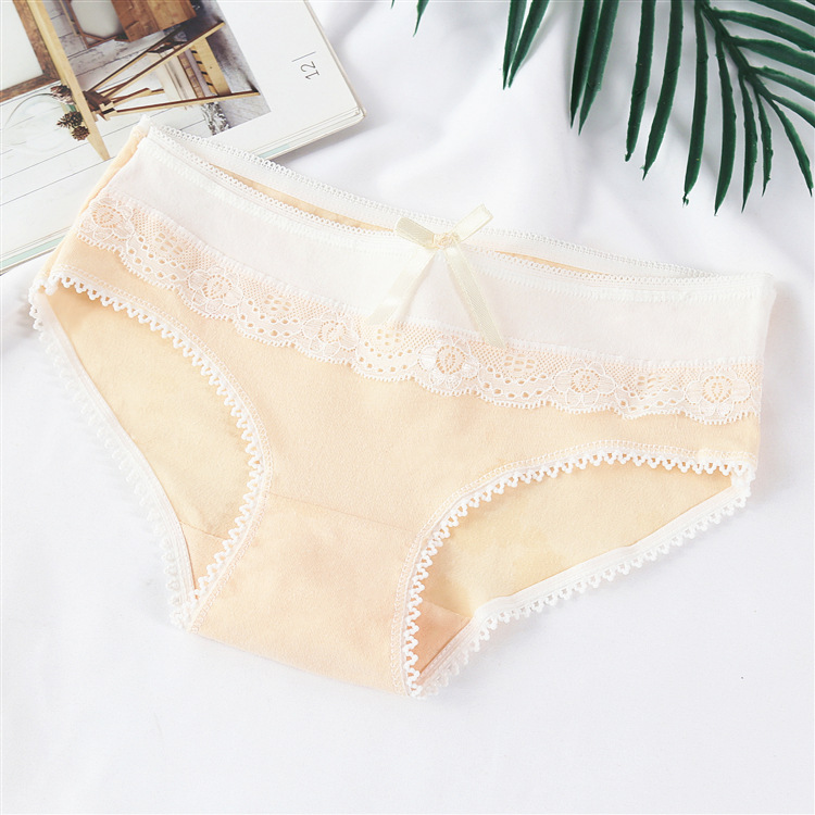 Title 14, Candy Color Cotton Ladies Cute Bow Panties