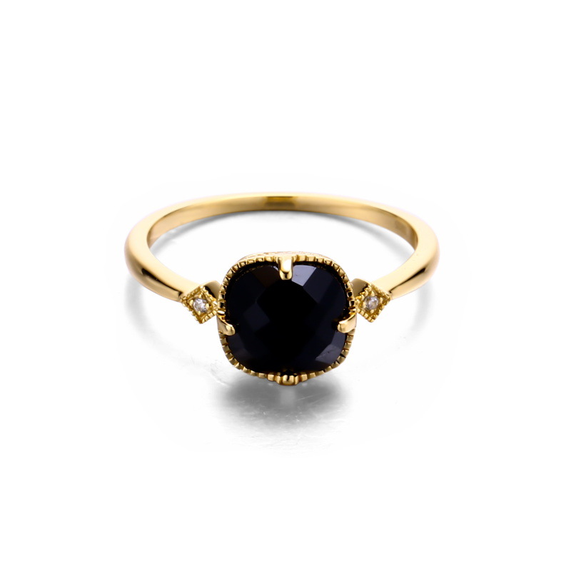 Title 4, Japanese Light Jewelry Retro Natural Gem Ring