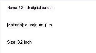 Title 1, Ballon numérique de 32 pouces pour fête danniv...