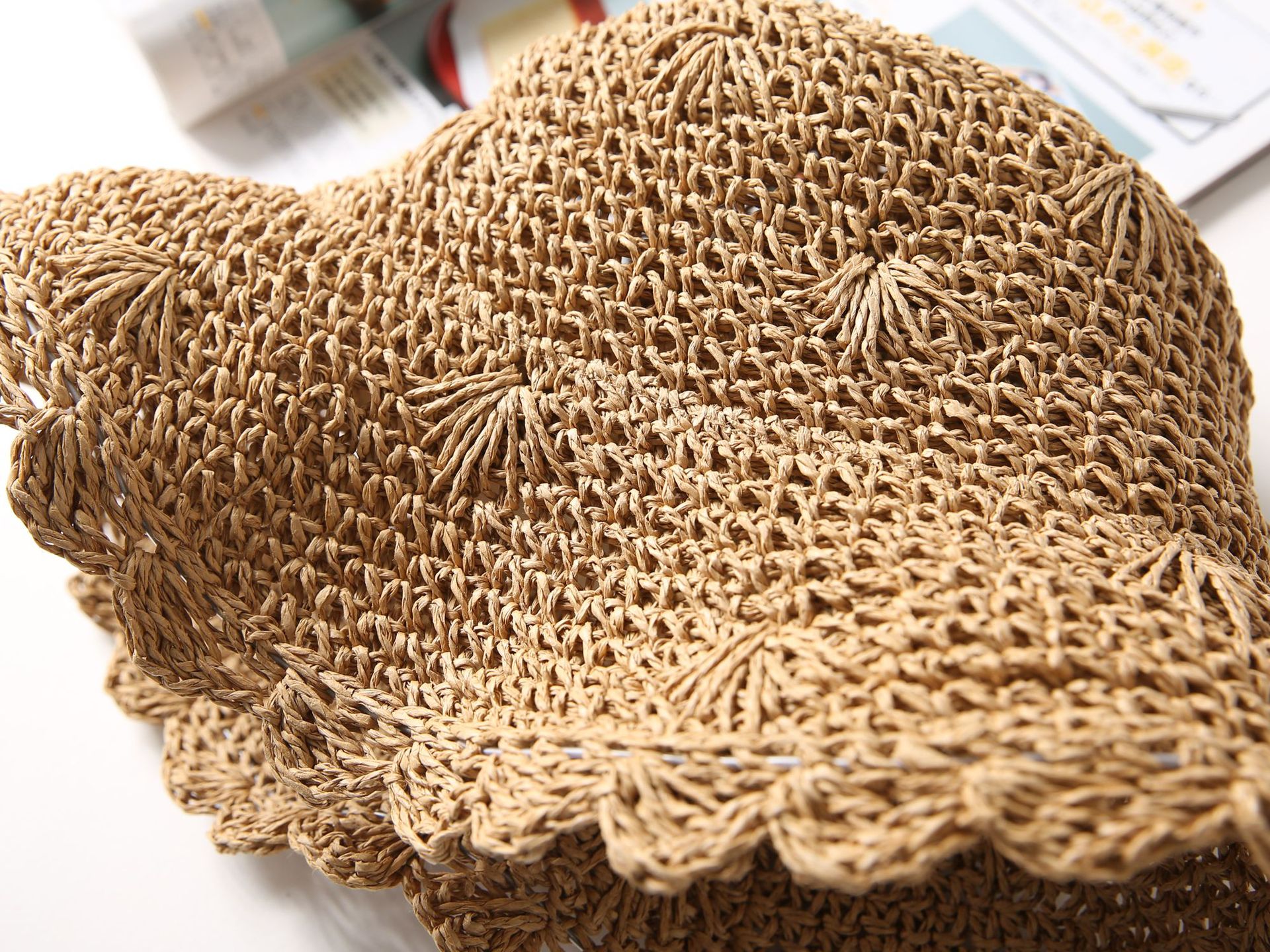 Women's Summer Foldable Beach Hat Sunshade