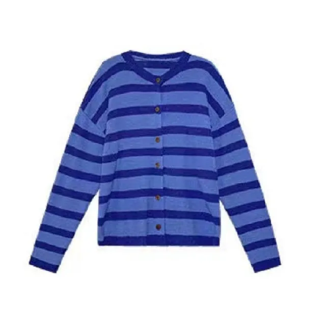 Women's Slouchy Gentle Knitted Cardigan Blue - Shop at LoveMi