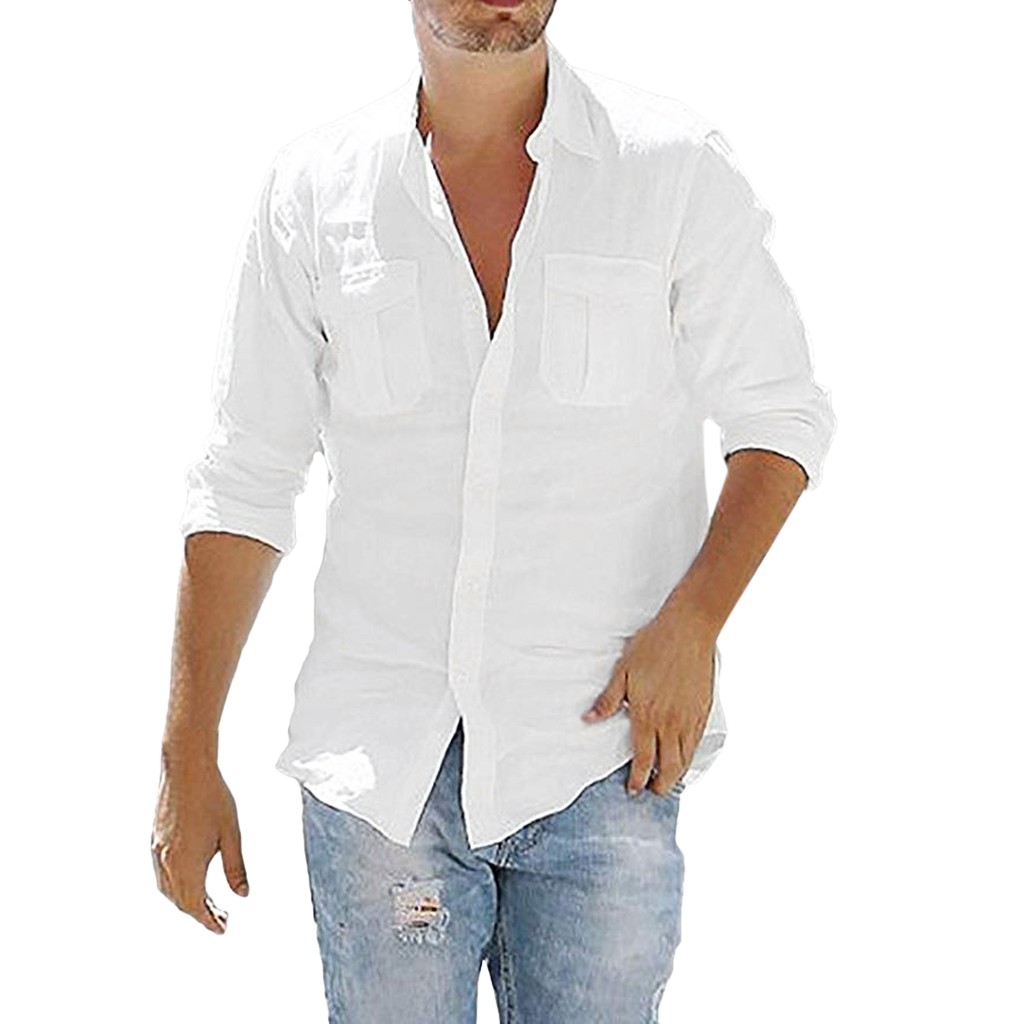 Title 8, Camisa masculina urbana com lapela e personalid...