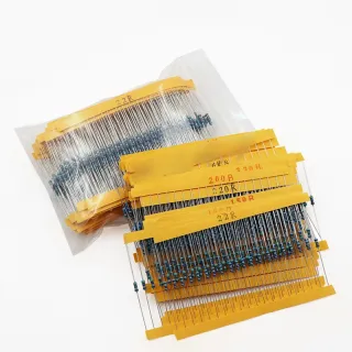 1-4W Five-color Ring Metal Film Resistance Pack Of 30 Values 20 Each 600pcs