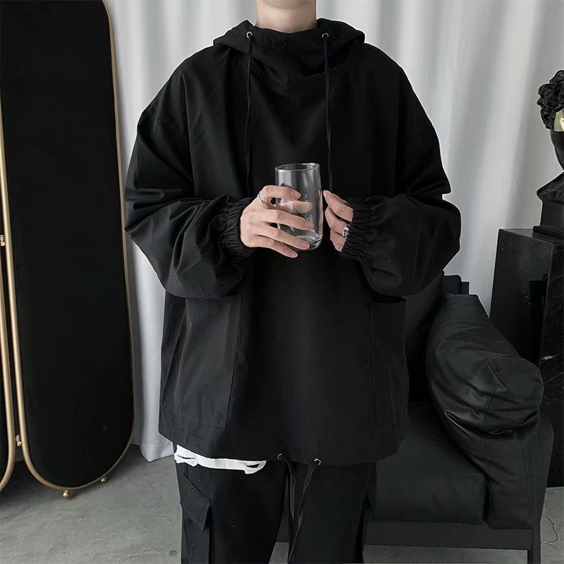 New Tooling Hooded Sweater Loose Thin Jacket