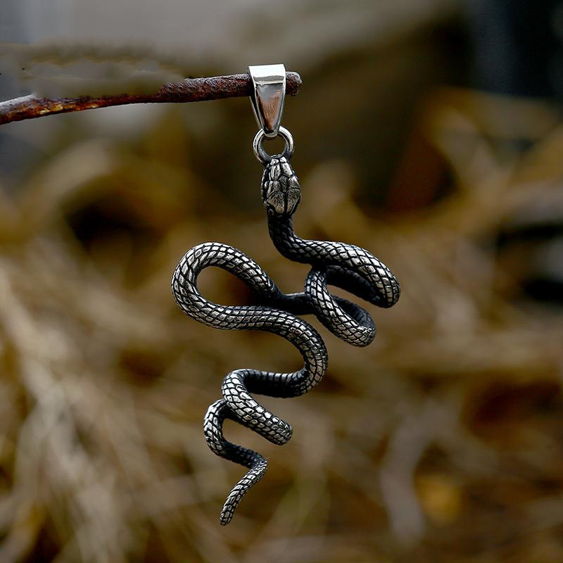 New Animal Snake Titanium Steel Pendant