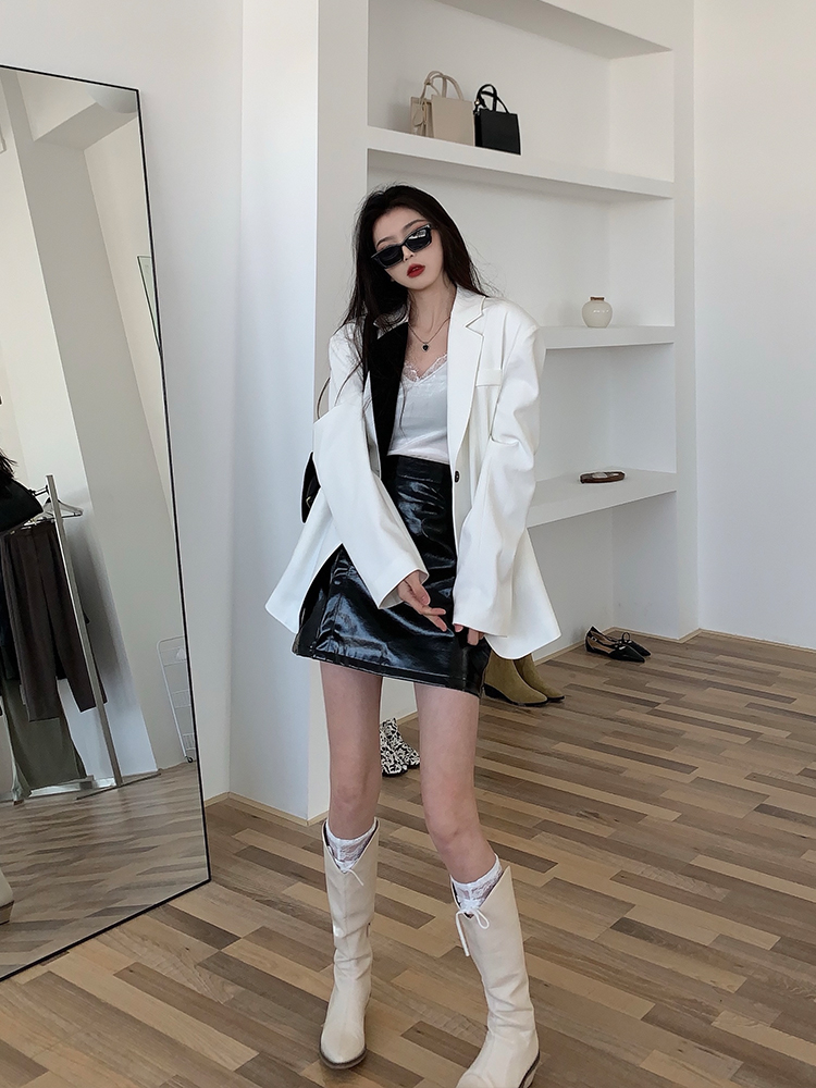 Suit Female White High-level Sense Of Fried Street Temperament