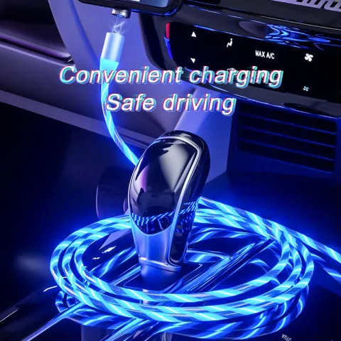 Magnetic Charging Cable Streamer Fast Lighting Micro USB LED