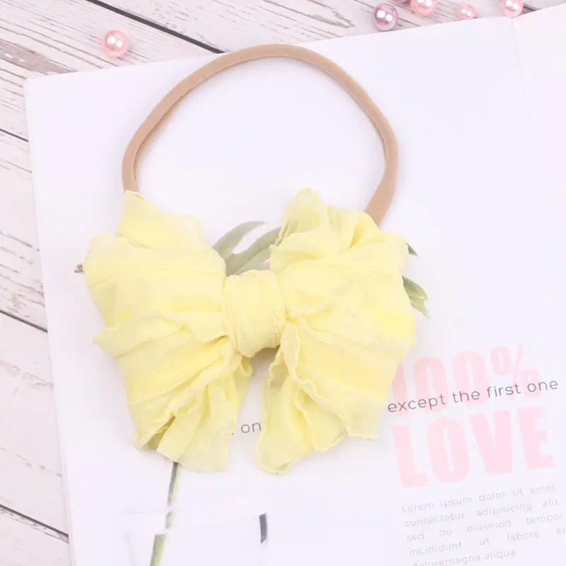 Lace Bowknot Children's Headband Baby Soft