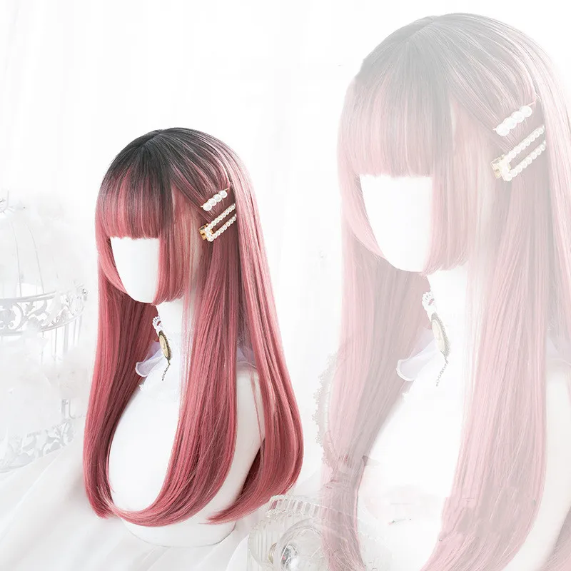 Waist Length Straight Hair Anime Cos - Direct Payment