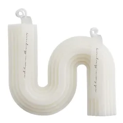 Small Families Use Soy Geometric Shape Candles - White - View 1