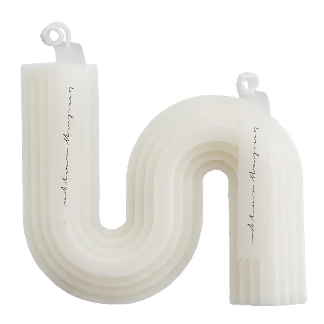 Small Families Use Soy Geometric Shape Candles White - Shop at LoveMi