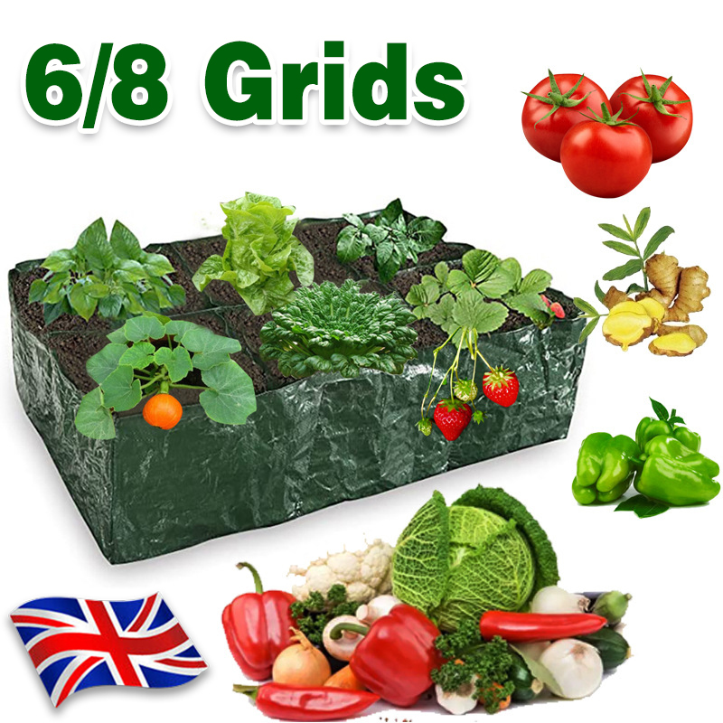 Heavy Duty Fabric Raised Bed Garden Flower Grow Bag For Vegetables Flowers Fruit — image 2