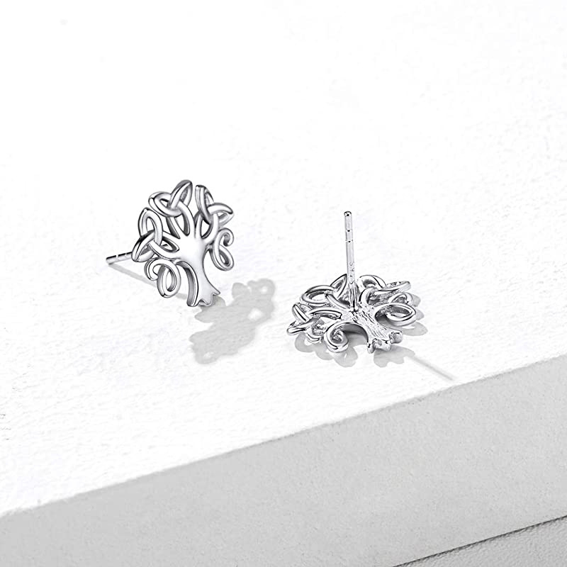 Title 2, S925 Silver Ear Studs Female Life Tree, a beaut...