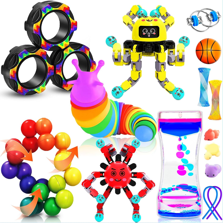 15Pack Fidget Toys Bulk For Adult Kids , Classroom Must Have Back To School Gifts For Students Treasure Prize Box