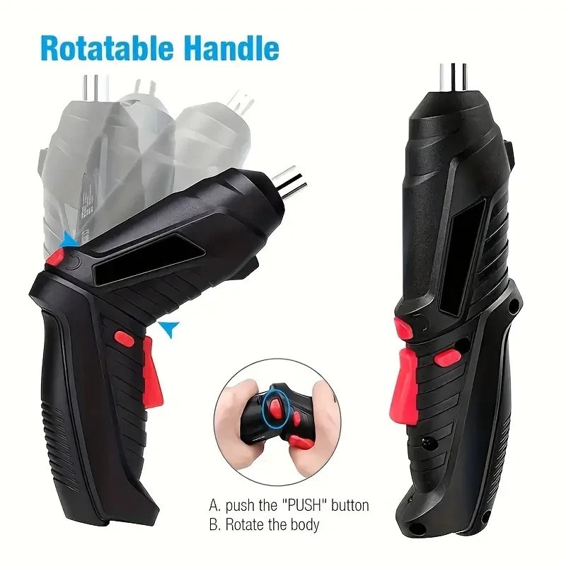 47 In 1 Cordless Electric Drill Set Electric Driver Screwdriver Rechargeable NEW — foto 2