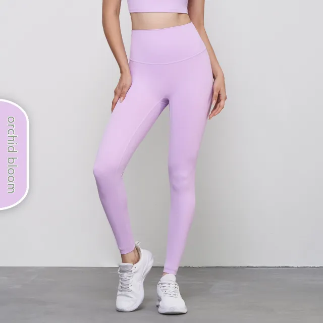 Women's Fashion Casual Pure Color Tight Peach Hip Raise Yoga Pants Orchid Blooming - Shop at LoveMi