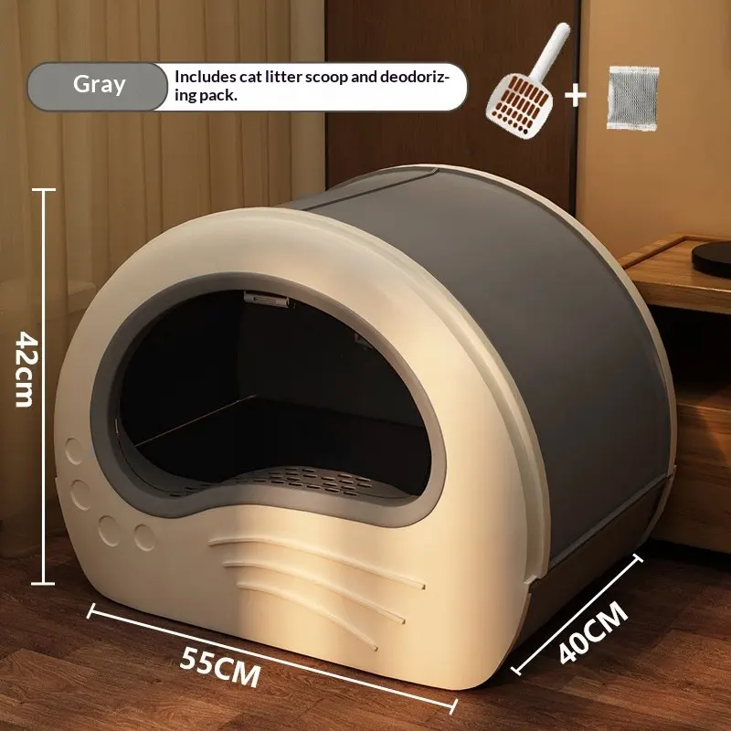 Extra-large Enclosed Cat Litter Box