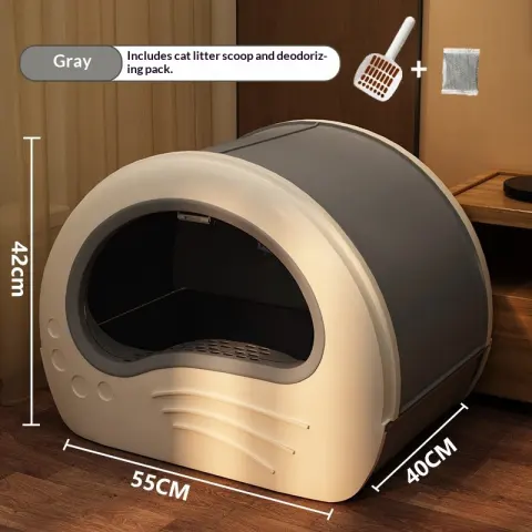 Extra-large Enclosed Cat Litter Box