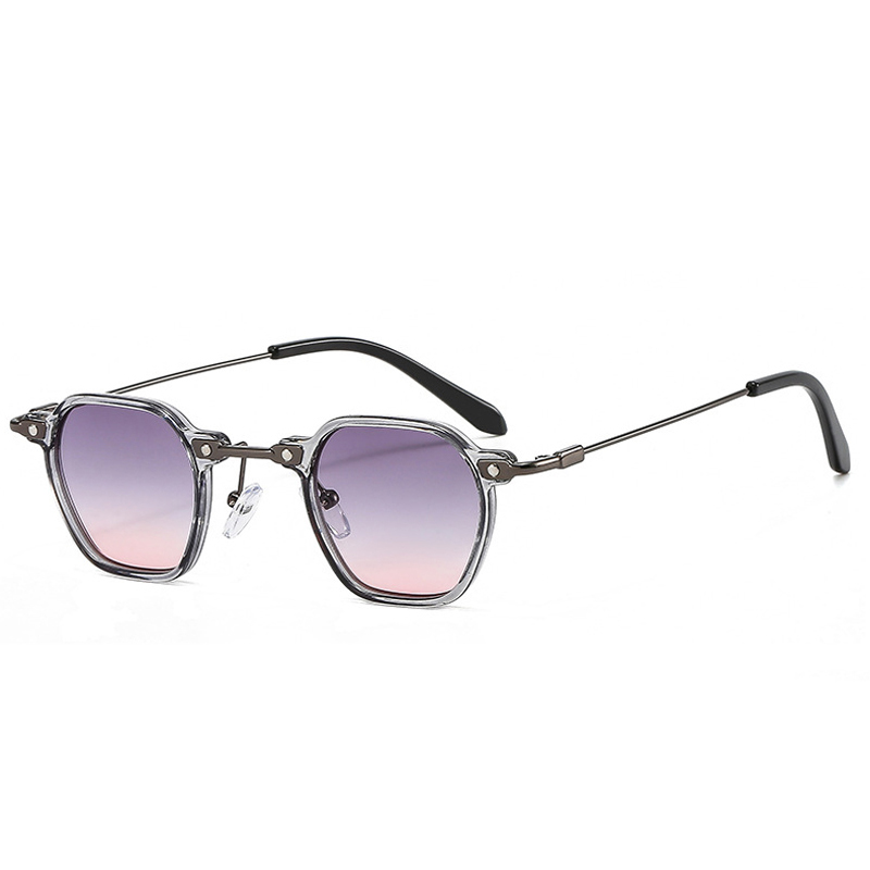 Vintage Small Frame Round Steampunk Sunglasses - Image 9