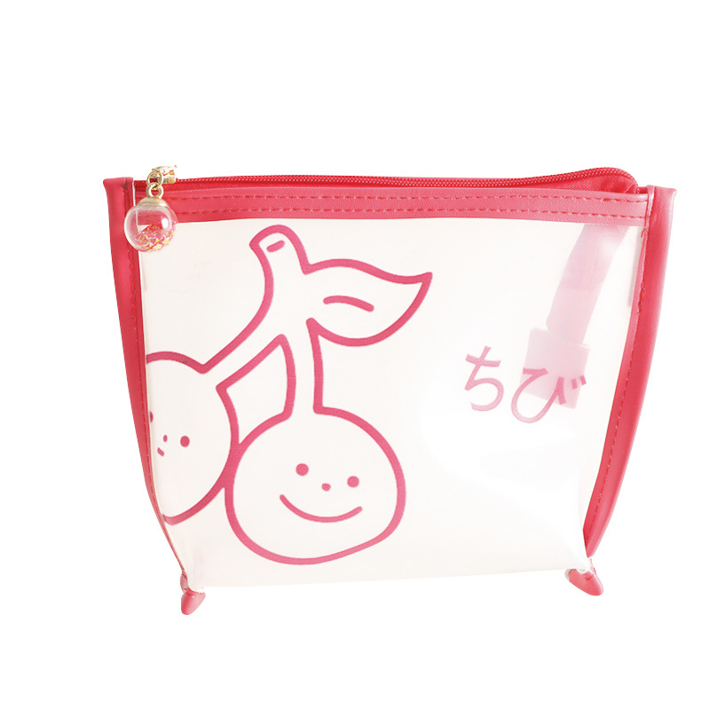 Cartoon Creative Transparent Convenient Cosmetic Bag