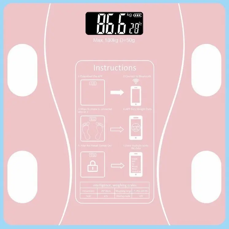 Smart Body Fat Scale, Accurate Durable Small