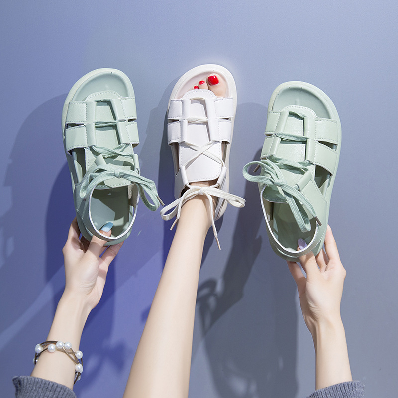 Summer Niche Sports Flat Roman Women's Shoes