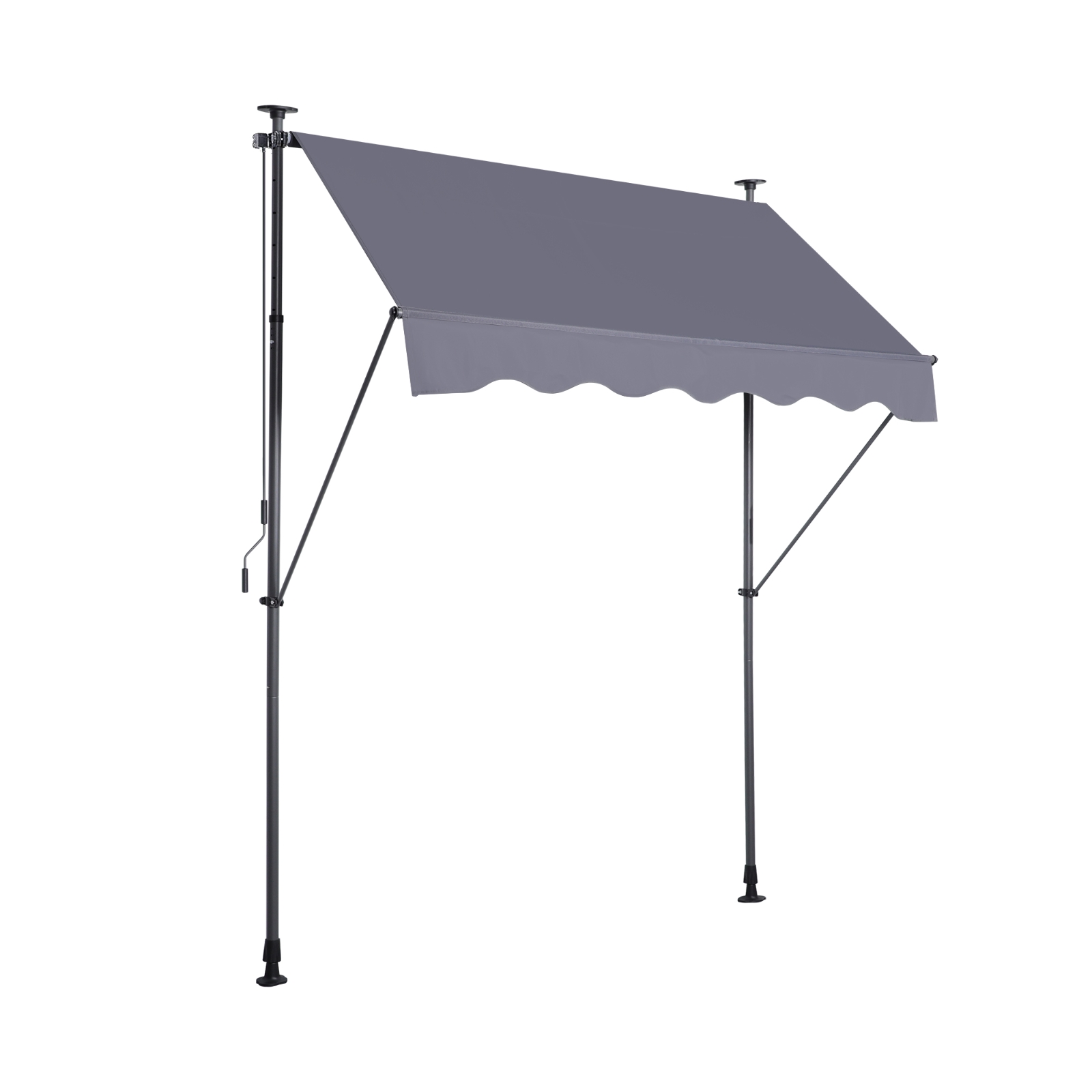 Manual Retractable Awning 78 NonScrew Outdoor Sun Shade Cover With UV Protection - Picture 8 of 8